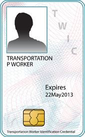 Identification Card Example - Transportation Worker